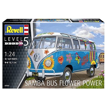 VW T1 Samba Bus Flower Power
