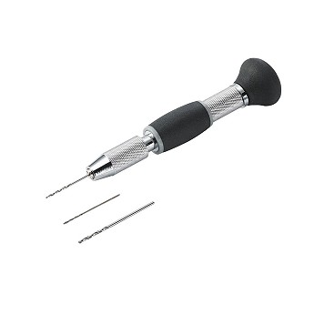 Ręczna wiertarka modelarska z 3 wiertłami