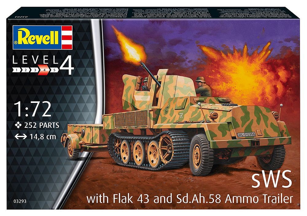 sWS with Flak 43 and Sd.Ah. 58 Ammo Trailer
