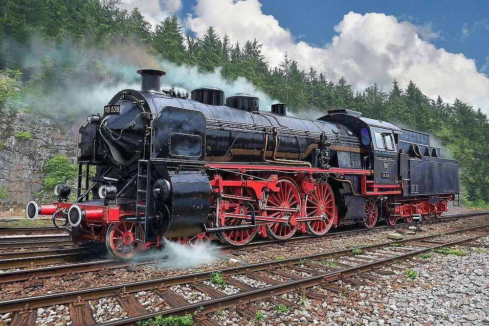 Schnellzuglokomotive S3/6 BR18-Tender - fot. 8