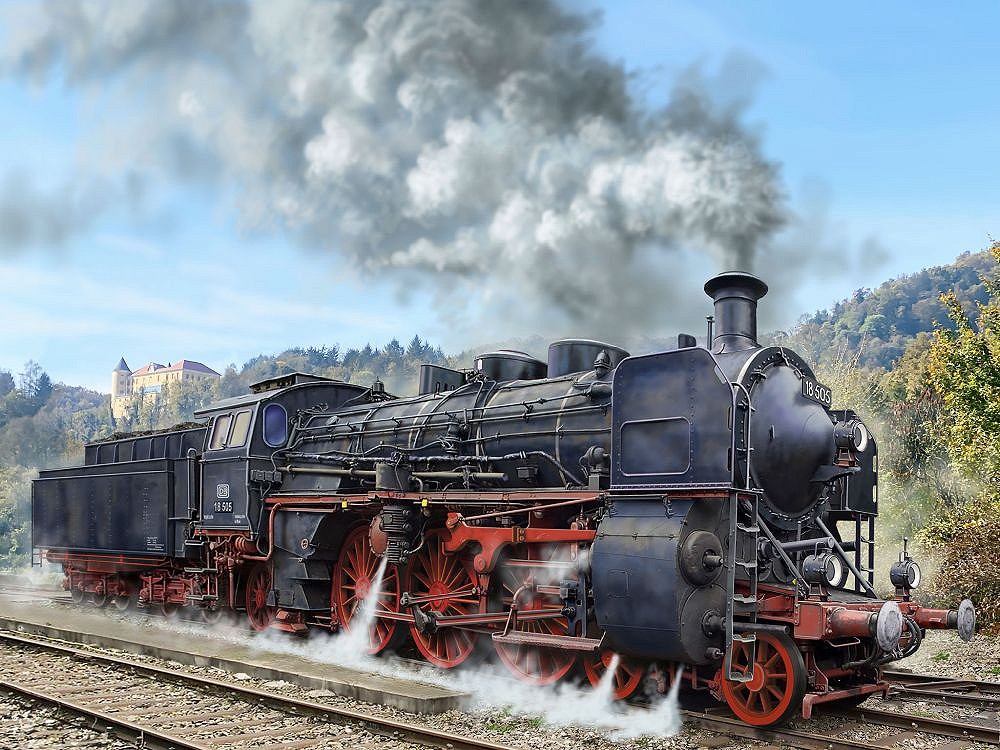 Schnellzuglokomo. BR 18 505 z Tender 2'3' T38 - uszk. pudełko - fot. 8