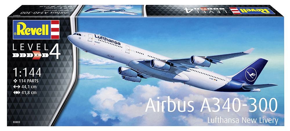 Airbus A340-300 Lufthansa New Livery - uszkodzone pudełko