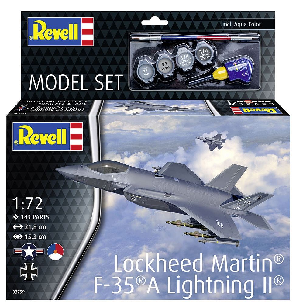 Lockheed Martin F-35A Lightning II - uszkodzone pudełko